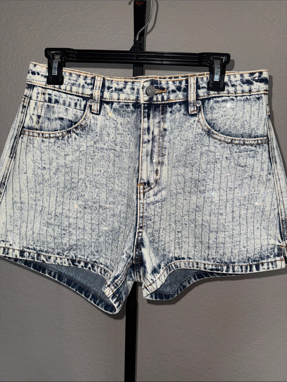 blue b. Denim Shorts with Rhinestones sz L